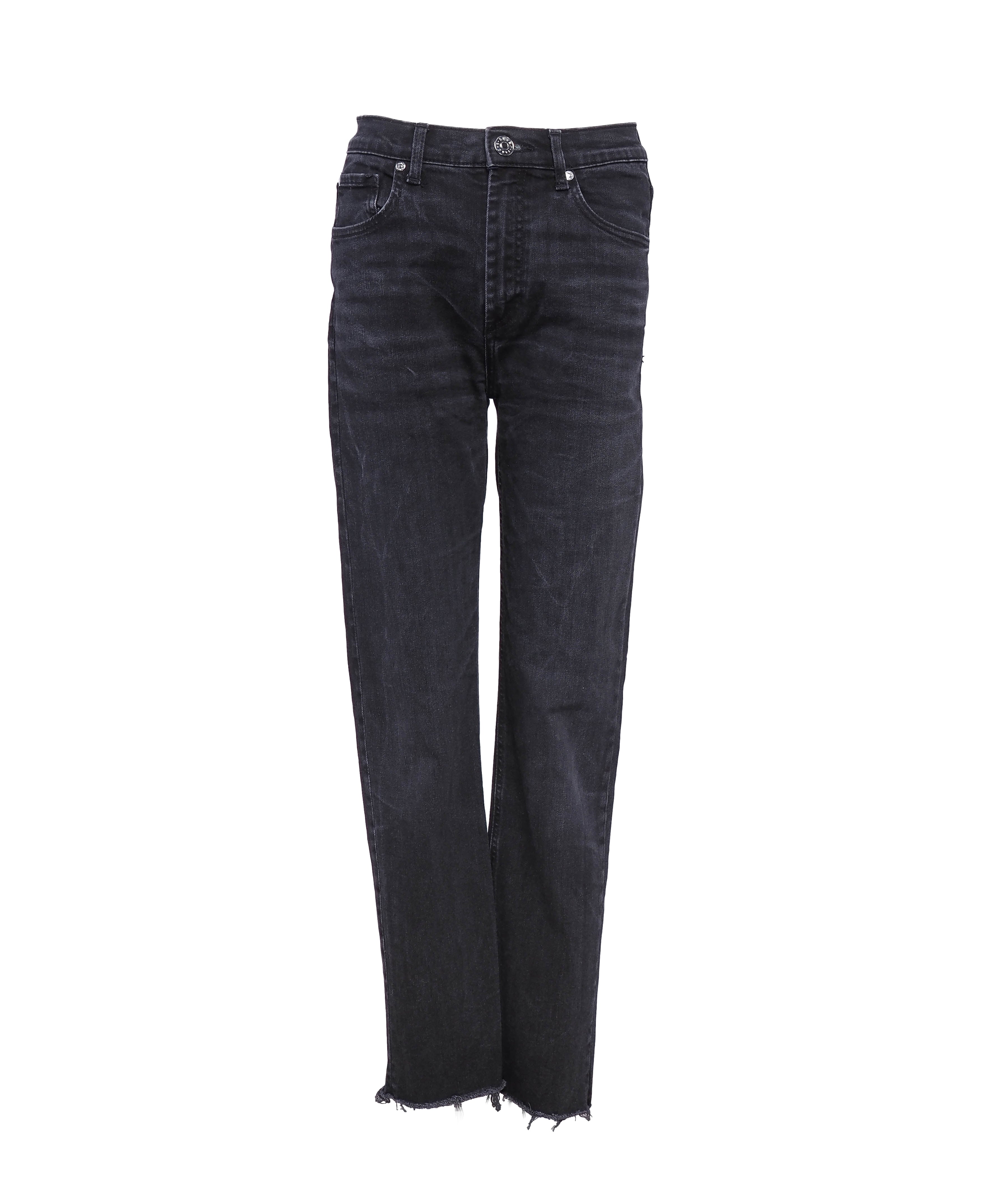 Sandro Paris Women's Grey Straight Raw Edges Jeans Size 34 XS 6 SFPJE00168