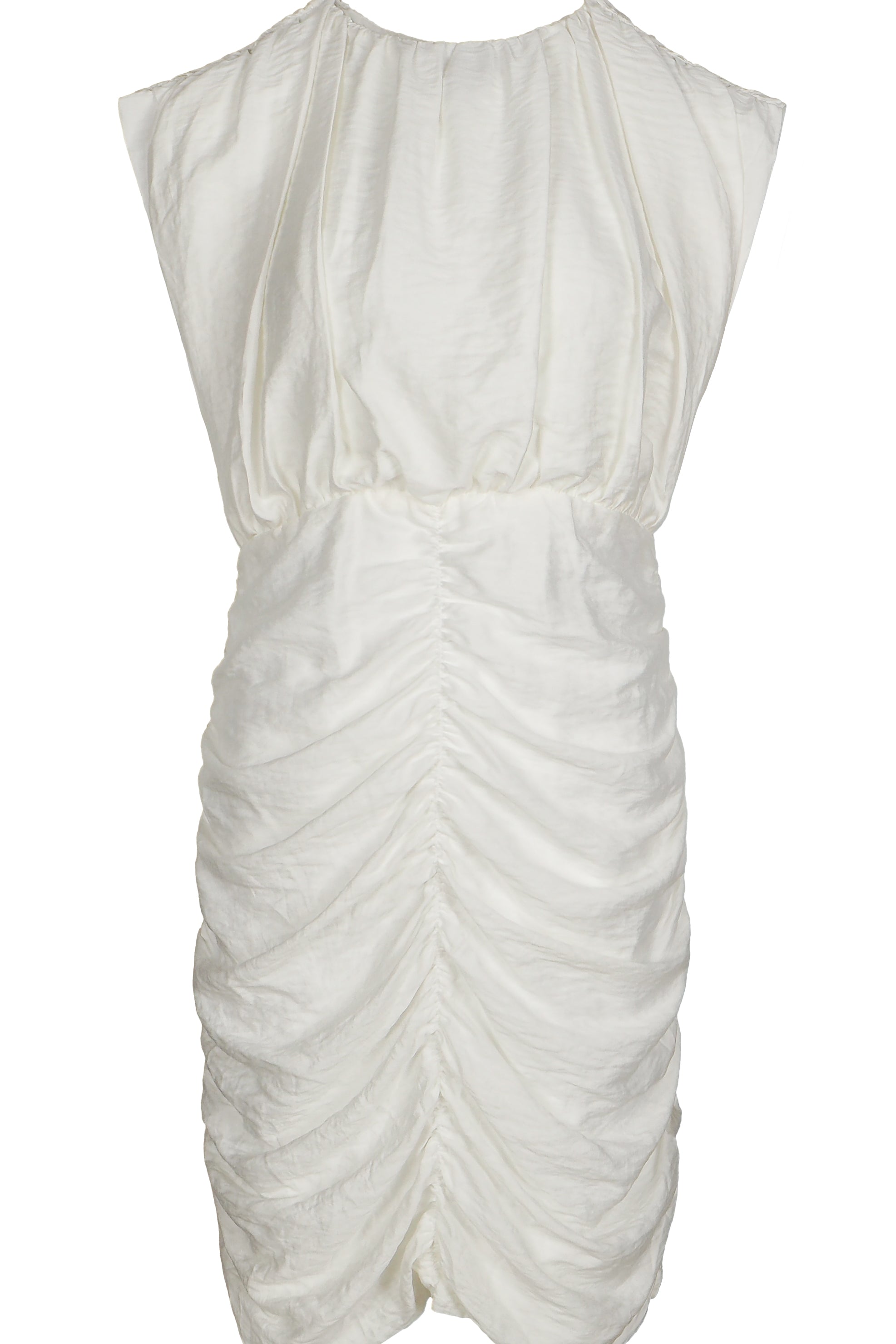 Sandro Damenkleid in Ecru aus einer Mischung aus Leinen , mit offenem Rücken, Größe 40 (FR 12, UK 8, US S) SFPRO02870