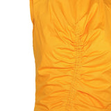 Sandro Women's Orange Long Gathered Dress Size 34 FR 6 UK 2 US SFPRO02783