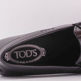 Tod's Men's Black Doppia T Fine City Gommino Moccasins Size 41 EU 7.5 UK 9 US