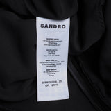 Sandro Women's Black Beaded Lace Short Dress Size 38 FR 10 UK 6 US SFPRO03336