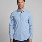 Sandro Paris Men's Blue Slim Fit Long Sleeve Shirt Size XS SHPCM00858