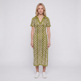 Sandro Women's Green Open Knit Cotton Long Dress Size 38 FR 10 UK 6 US SFPRO03066