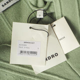Sandro Women's Green Cashmere Blend Sweater Size 34 FR 6 UK 2 US SFPPU01557