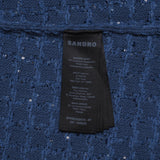 Sandro Women's Blue Sequins Tweed Short Dress Size 36 FR 8 UK 4 US SFPRO03474