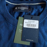 Hackett London Men's Blue Knit 100% Bamboo Sweater Size S HM702814