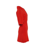 Sandro Women's Red Short Knitted Polo Dress Size 34 FR 6 UK 2 US SFPRO02588