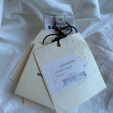 Sandro Women's White Linen Blend Ruffle Dress Size 34 FR 6 UK 2 US SFPRO02791