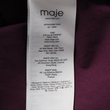 Maje Women's Purple Smocked Waist Cotton Dress Size 40 FR 12 UK 8 US MFPRO02599