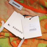 Sandro Paris Men's Multicolor Oversized Terrycloth Hoodie Size L SHPSW00490