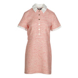 Maje Women's Pink Knit Short Sleeve Wool Blend Dress Size 34 XS MFPRO02745
