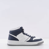 Hogan Men's Navy Leather H630 Basket Sneakers Size 41 EU 7.5 UK 9 US