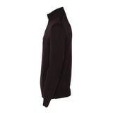 Hackett London Men's Brown Zip 100% Wool Sweater Size M HM702877