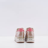 Hogan Women's Pink Midi Platform H468 Sneakers Size 34 EU 1 UK 4 US