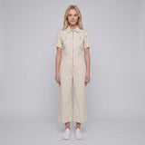 Maje Women's Ecru 100% Cotton Jumpsuit Size 38 FR 10 UK 6 US MFPCO00167