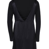 Maje Schwarzes Satinkleid mit Strasssteinen für Damen, Größe 36 (FR), 8 (UK), 4 (US), MFPRO02665