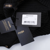 Maje Damen-Pullover in Schwarz, „ Strick “, mit Ausschnitten, aus einer Mischung aus „ Wolle “, Größe 38FR, 10UK, 6US, MFPPU00524
