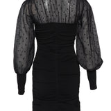 Sandro Damen-Kurzkleid in Schwarz mit Bustier-Optik, Größe 34 FR, 6 UK, 2 US, SFPRO02694