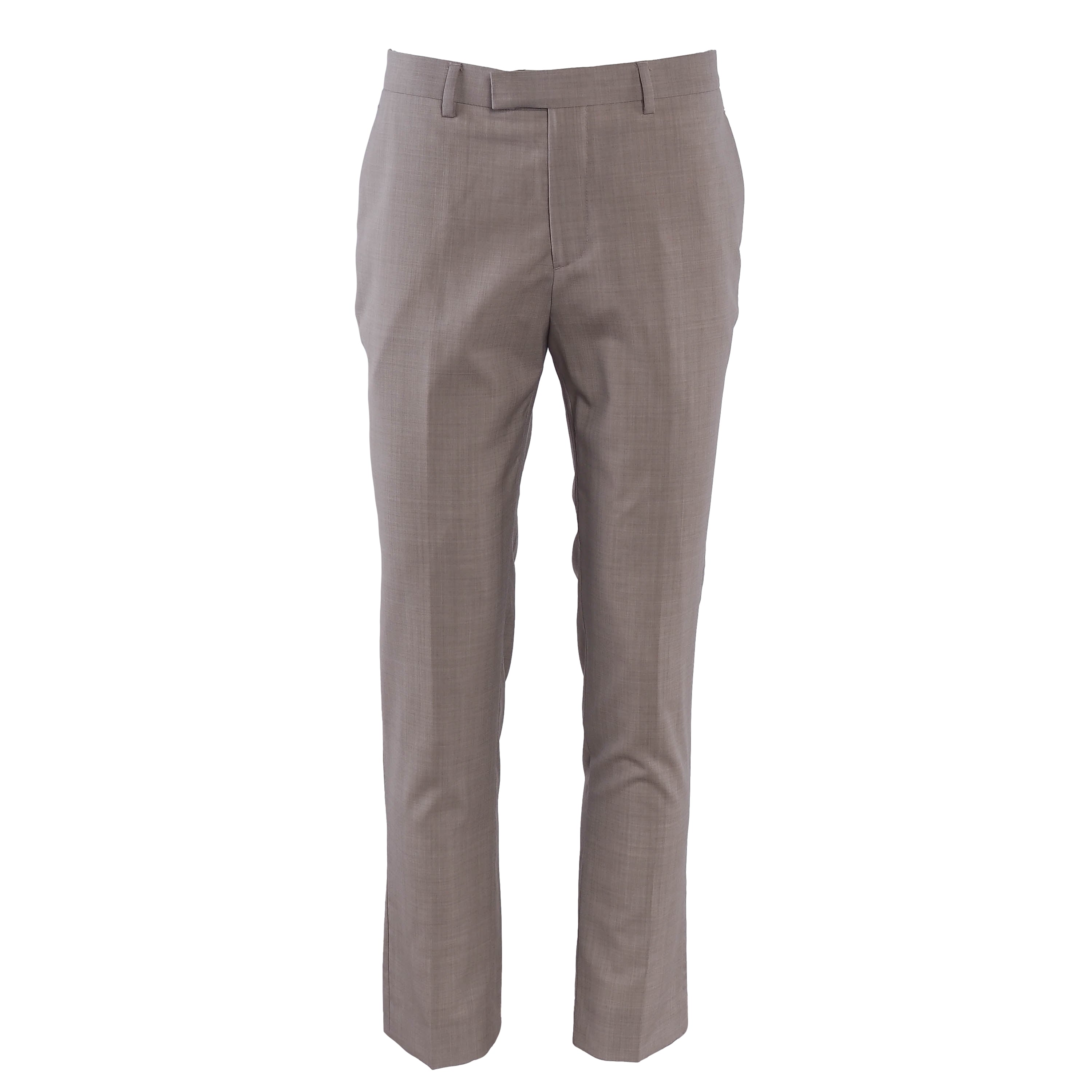 Sandro Men's Brown Virgin Wool Suit Trousers Size 40 FR 30 US SHPPA01331
