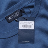 Hackett London Men's Blue Knit Wool & Silk Blend Sweater Size S HM702834