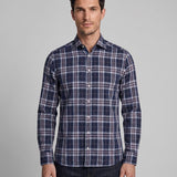 Hackett London Men's Multicolor Check Slim Fit 100% Cotton Shirt Size M HM309189