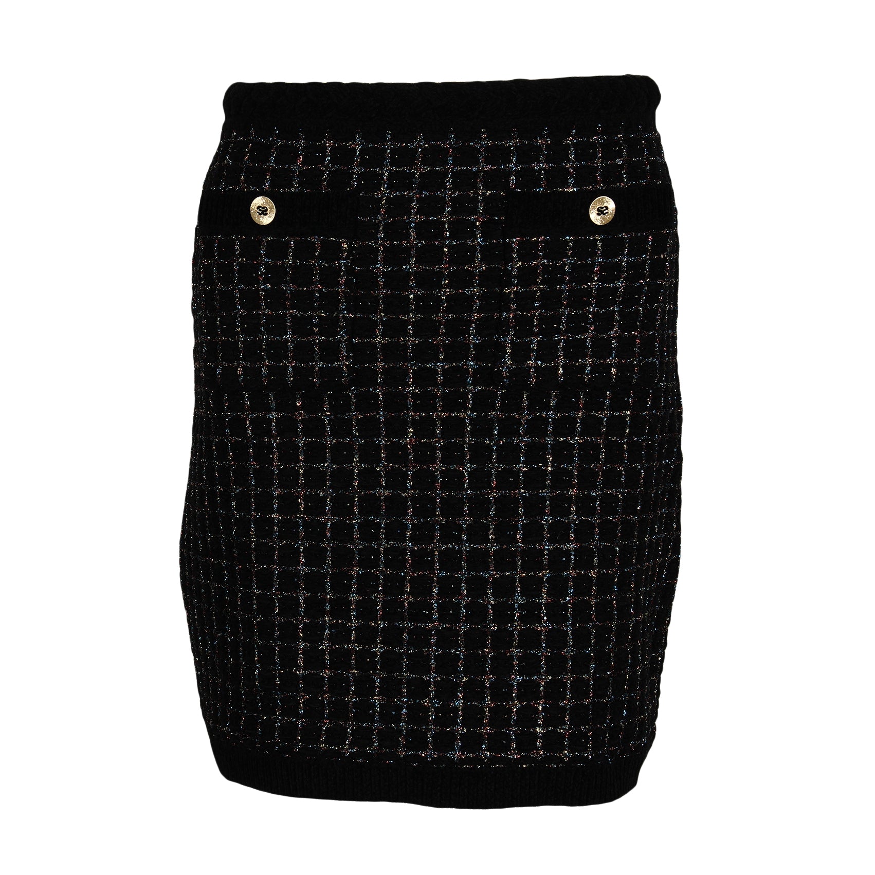Sandro Paris Women's Black Wool Blend Short Skirt Size 38 M 10 SFPJU00994