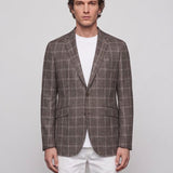 Hackett London Men's Brown Wool Blend Blazer Jacket Size 40 L HM443036