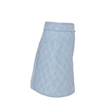 Sandro Paris Women's Blue Front Zip Short Skirt Size 34 FR 6 UK 2 US SFPJU00611