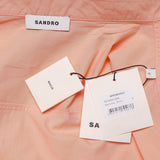 Sandro Women's Pink Long Sleeve Oversized Shirt Size 34 FR 6 UK 2 US SFPCM00621