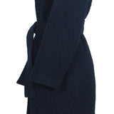 Sandro Women's Navy Belted Wool Blend Long Coat Size 40 FR 12 UK 8 US SFPOU00468