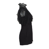 Sandro Paris Women's Black Lace Short Sleeve Playsuit Size 34 XS UK 6 SFPCO00054