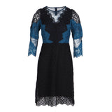 Sandro Damen-Kurzkleid aus schwarzer Spitze, Größe 34 FR, 6 UK, 2 US, R20352H