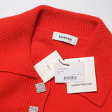 Sandro Women's Red Knit Cashmere Blend Dress Size 34 FR 6 UK 2 US SFPRO02588