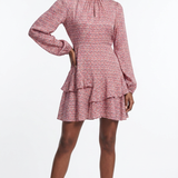 Maje Rosa Viskose-Kurzkleid für Damen mit Blumenmuster, Größe 36 (FR 8, UK 4, US MFPRO02647)