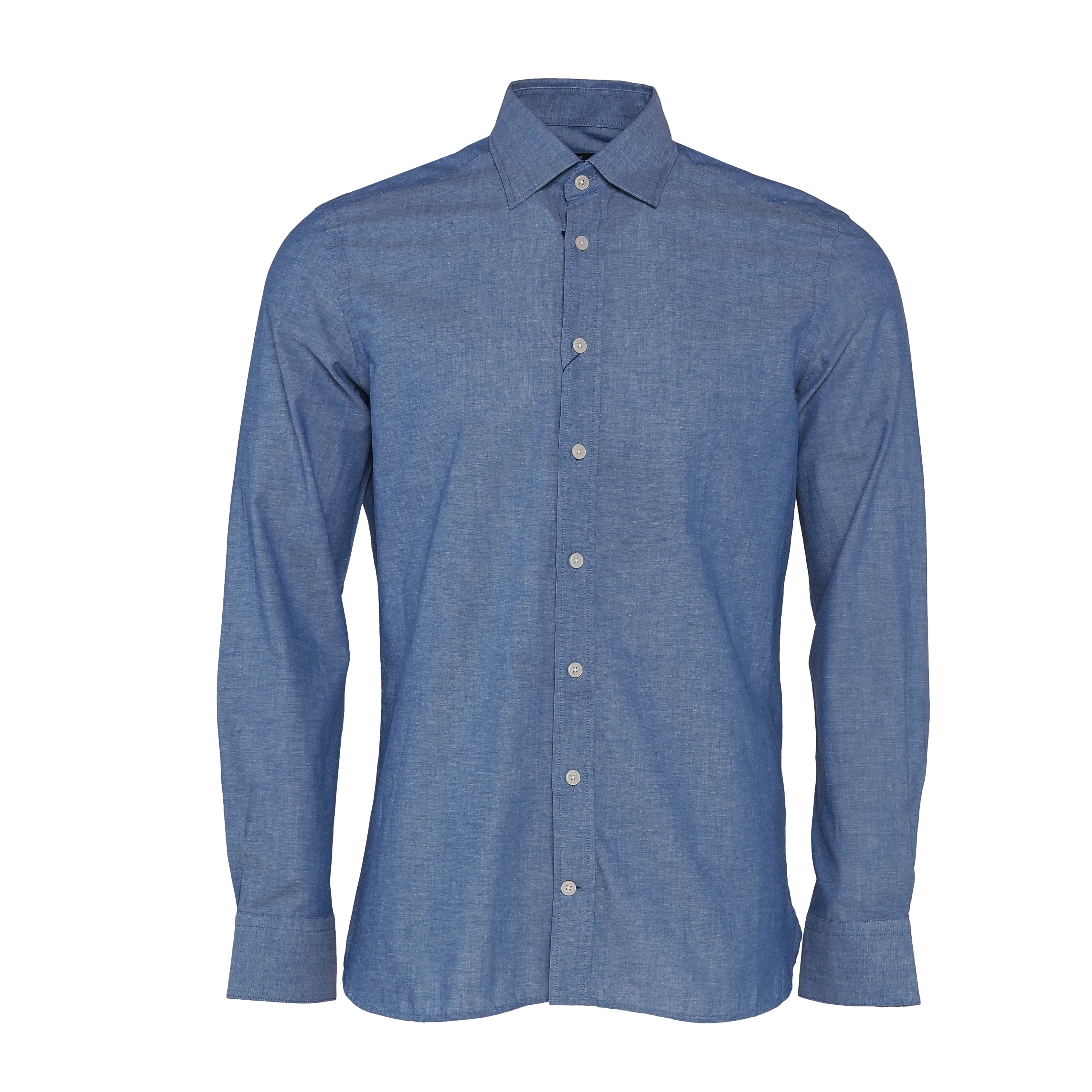 Hackett London Men's Blue Slim Fit Cotton Shirt Size S HM309140