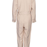 Sandro Women's Beige Cotton & Linen Jumpsuit Size 40 FR 12 UK 8 US SFPCO00082