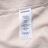 Sandro Men's Ecru Long Sleeve Flowing Shirt Size L SHPCM01045