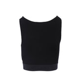 Sandro Women's Black Sleeveless Cropped Top Size 34 FR 6 UK 2 US SFPPU01593