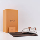 Tod's Women's White Heaven N Laccetto Occhielli Loafers Size 34 EU 4 US 2 UK