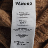 Sandro Damenpullover aus Kaschmir-Mischung in Camel Größe 36 FR 8 UK 4 US SFPPU00831