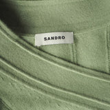 Sandro Women's Green Cashmere Blend Sweater Size 34 FR 6 UK 2 US SFPPU01557