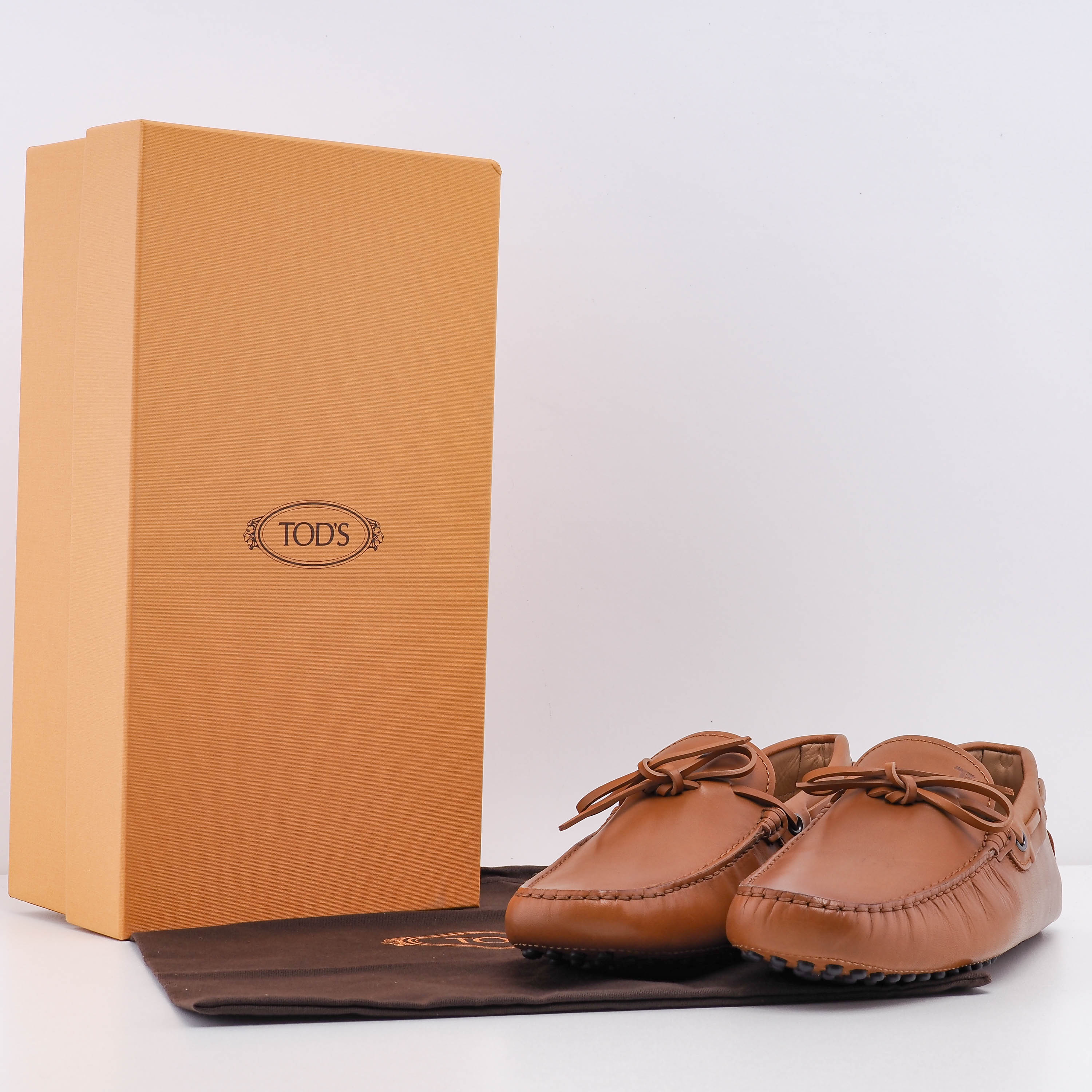 Tod's Women's Brown D90 Corteccia Ch Loufers Size 39.5 EU 6.5 UK 9.5 US