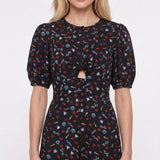 Maje Women's Black V-Neck Viscose Short Sleeve Playsuit Size 34 XS 6 MFPCO00201