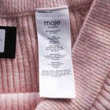 Maje Women's Pink Knit Wool Blend Midi Skirt Size 38 FR 10 UK 6 US MFPJU00888
