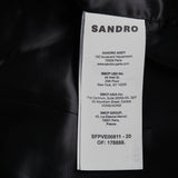 Sandro Women's Black Rhinestones V-Neck Vest Size 36FR 8UK 4US SFPVE00811