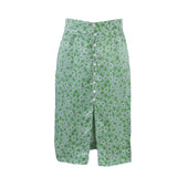 Sandro Women's Green Floral Silk Blend Skirt Size 36 FR 8 UK 4 US SFPJU00483
