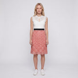 Sandro Paris Women's White Floral Lace Short Dress Size 38 FR 10 UK 6 US R5421E