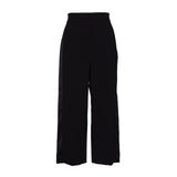 Sandro Women's Black Wide Leg Cropped Trousers Size 34 FR 6 UK 2 US SFPPA01568