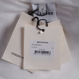 Sandro Women's White Wool Blend Short Skirt Size 36 FR 8 UK 4 US SFPJU00996