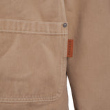 Sandro Paris Damen-Jeansjacke in Beige mit Logo, 100 % Baumwolle, Größe XXL, 2XL, SHPBL00756
